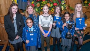 Freya Lewis Bridgewater prize giving