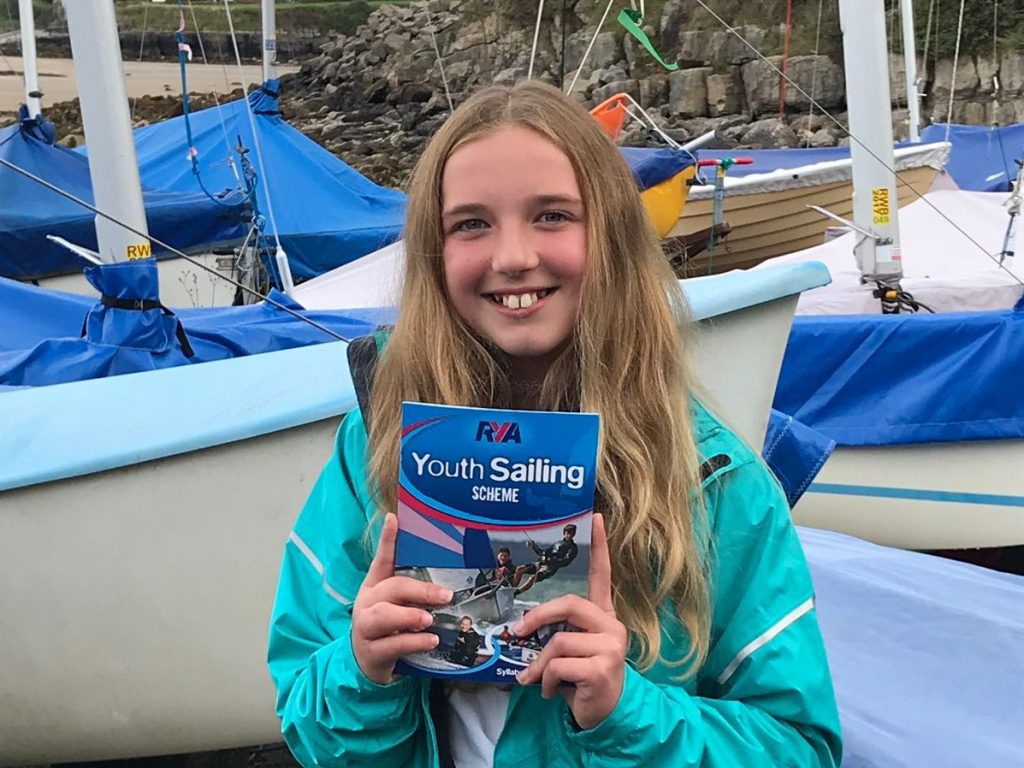 Evie Williams RYA youth sailing scheme