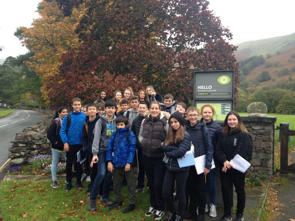 Bridgewater school year 9 Geography trip to Grasmere