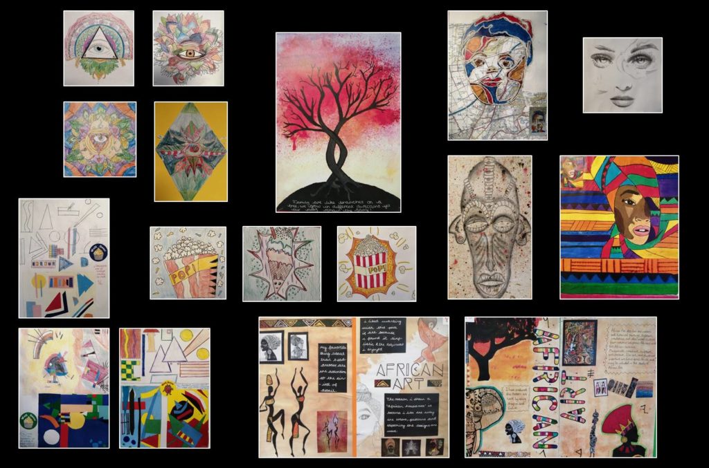 Bridgewater School artwork of the month competition January 2020