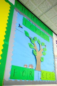 Chemistree wall display for GCSE