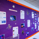 Guardians of the Galaxy wall display at Bridgewater Schoolt