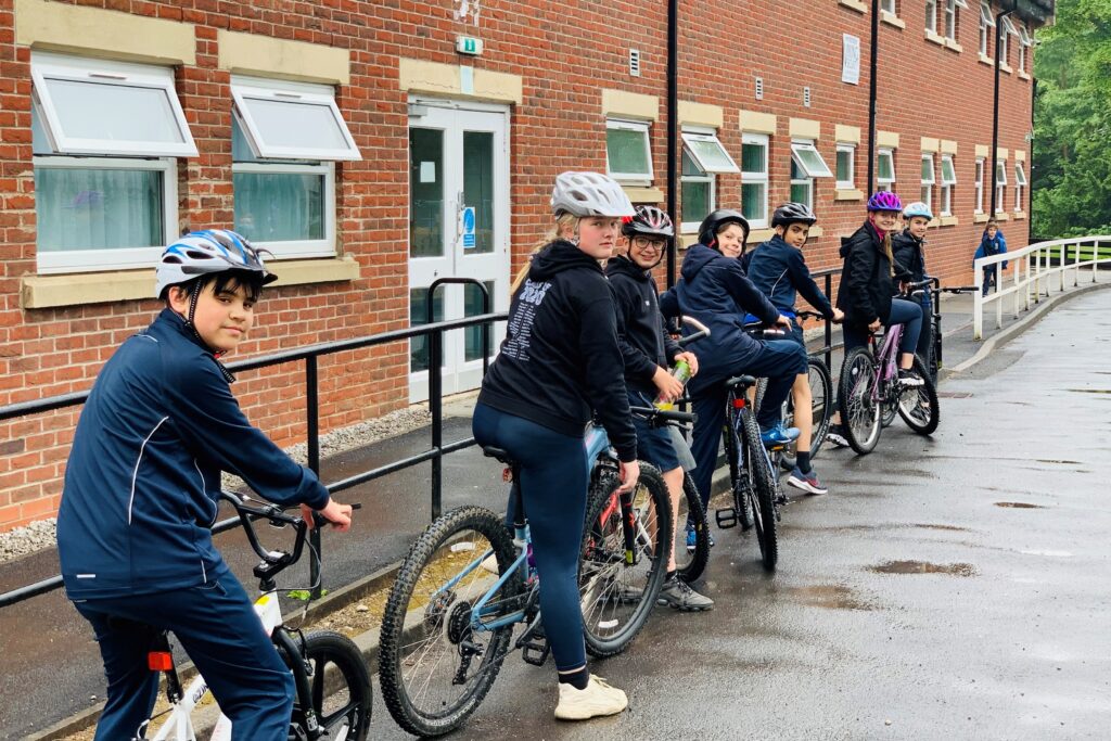 Bikeability cycline course at Bridgewater School