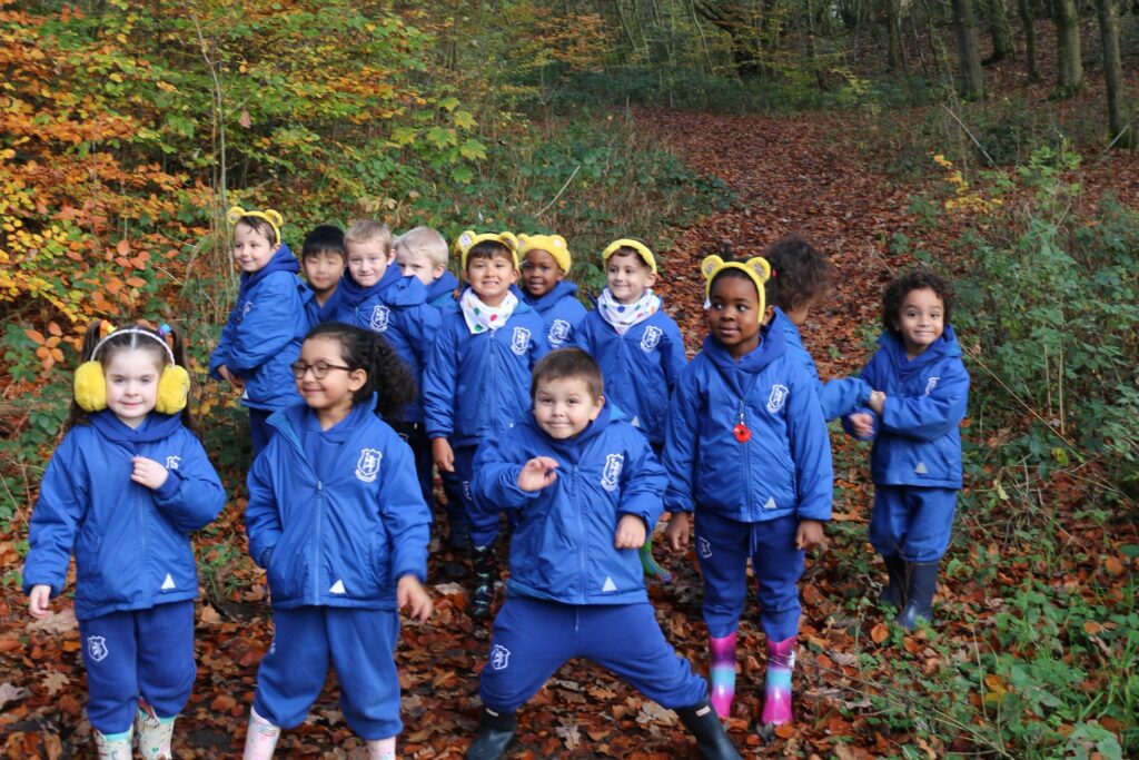 Bridgewater School children ramble through Worsley Woods for Children in Need 2021