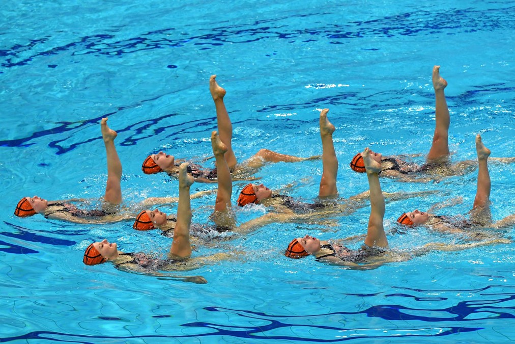 Aimee Lawrence Team GB Artistic Swimming at LEN European Aquatics Championships