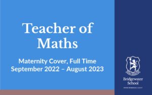 Bridgewater School Maths Teacher job vacancy