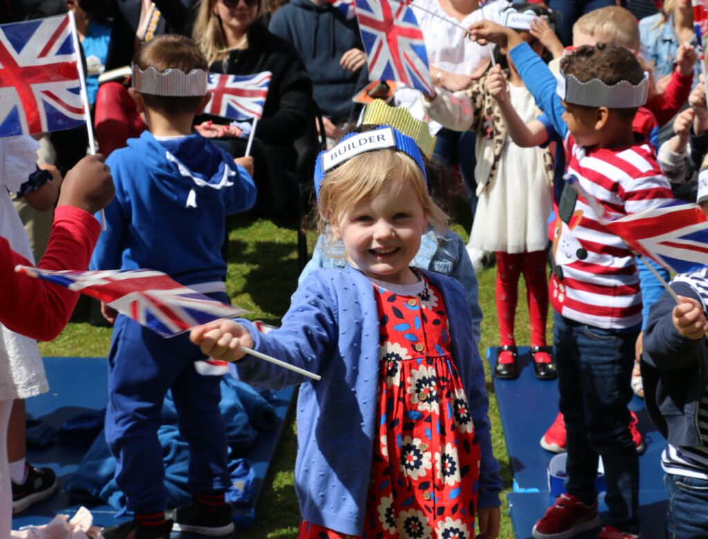 Bridgewater School children celebrate the Platinum Jubilee