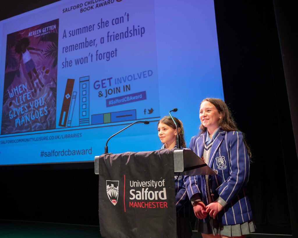 Bridgewater School student present at Salford Children's Book Club Awards 2022