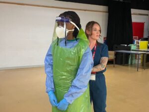 Bridgewater student enjoys work experience session with NHS nurse practitioner